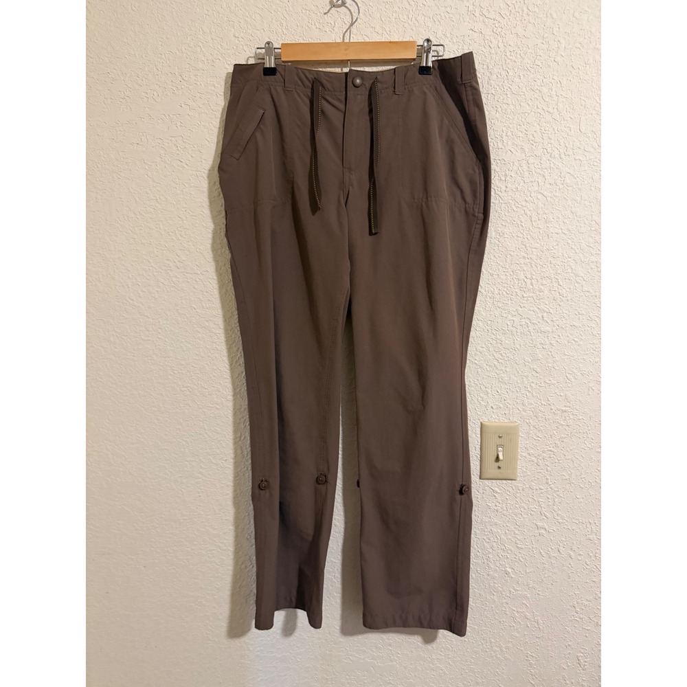 Duluth Trading Co Womens Brown Roll Tab Convertible Hiking Pants Size 14x31‎